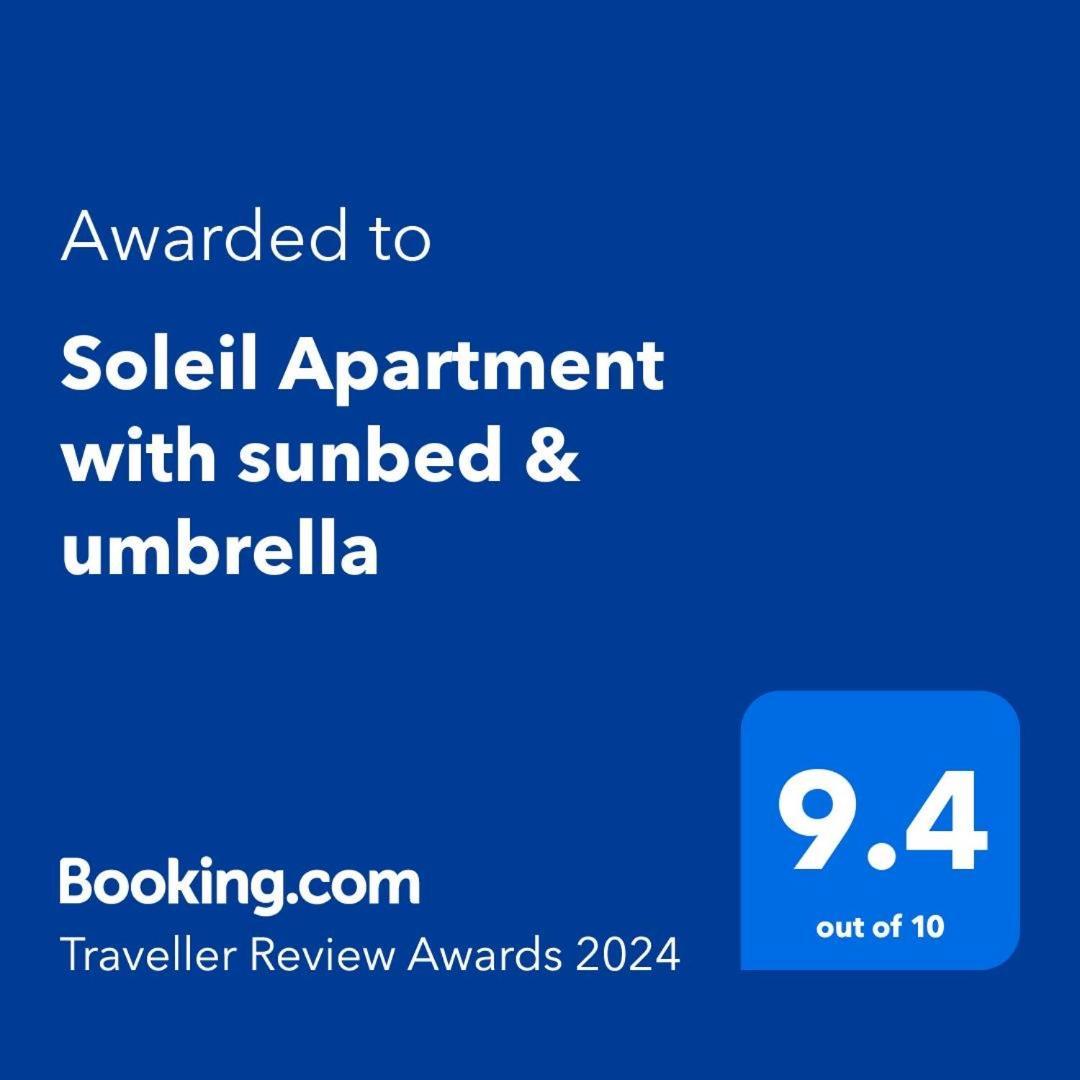 Soleil Apartment With Sunbed & Umbrella Vlorë Esterno foto